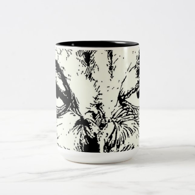 De Café Em Dois Tons caneca (Centro)