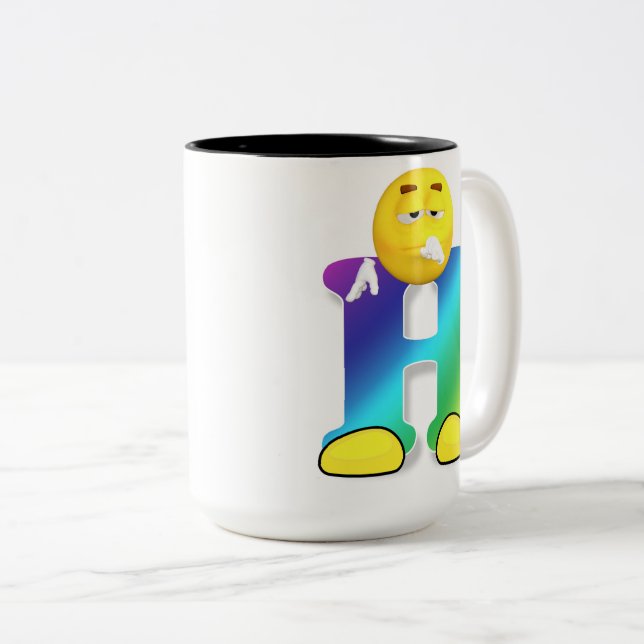 De Café Em Dois Tons Caneca (Frente Esquerda)