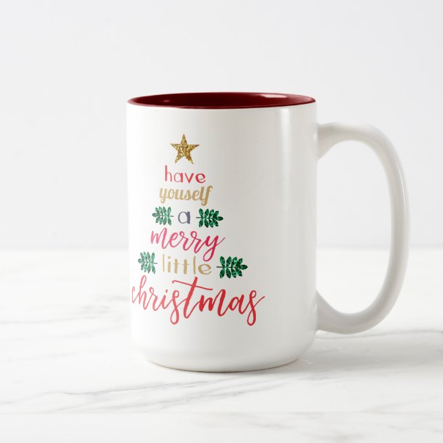 De Café Em Dois Tons Caneca (Direita)