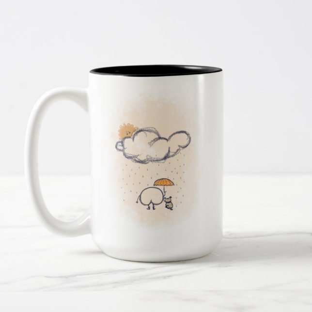 De Café Em Dois Tons Caneca (Esquerda)