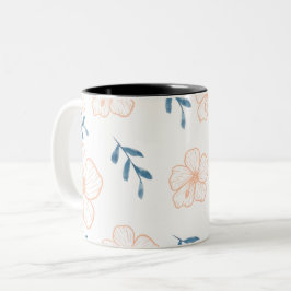 DE CAFÉ EM DOIS TONS CANECA