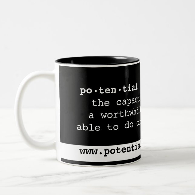 De Café Em Dois Tons Caneca (Esquerda)