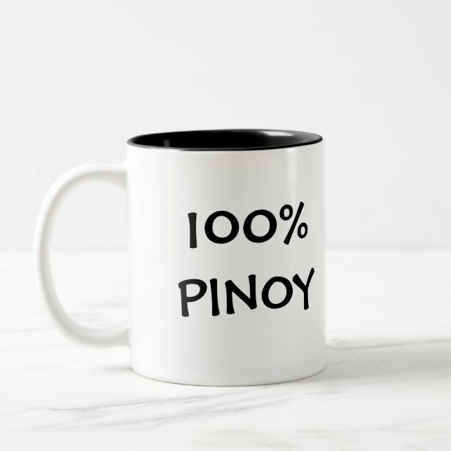 DE CAFÉ EM DOIS TONS CANECA 100%PINOY (Esquerda)