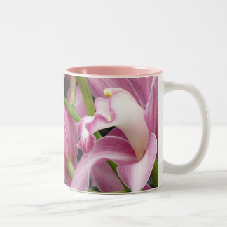 De Café Em Dois Tons Caneca 1 da orquídea