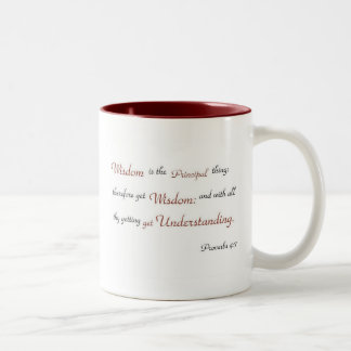 De Café Em Dois Tons Caneca 2 da sabedoria