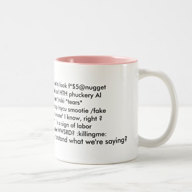 De Café Em Dois Tons Caneca 2 dos provérbios - (Direita)