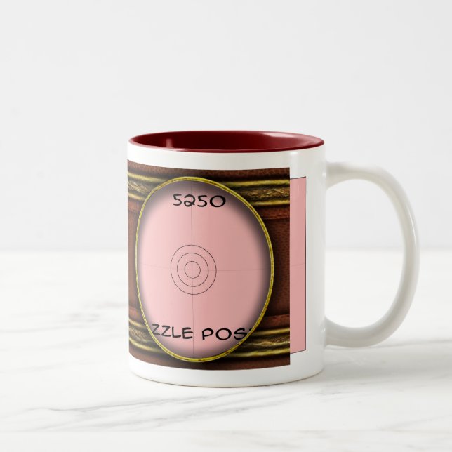 De Café Em Dois Tons Caneca - 2 lados - Paisagem (Direita)