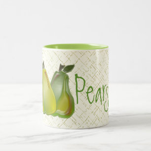 De Café Em Dois Tons Caneca 3D Pears (WC)