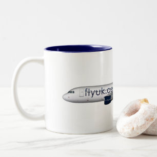 De Café Em Dois Tons Caneca A320 BRITÂNICA da mosca