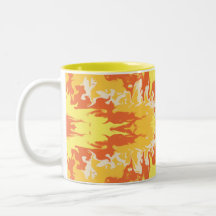 Caneca Abstrata Golden Ember