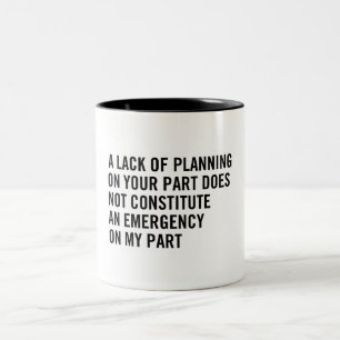 De Café Em Dois Tons Caneca agressiva passiva do planeamento