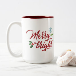 De Café Em Dois Tons Caneca alegre e brilhante