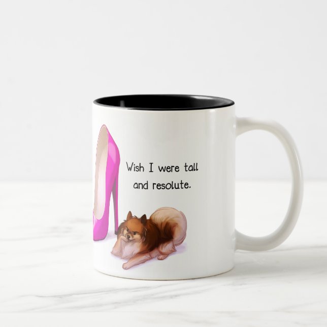 De Café Em Dois Tons Caneca alta e resoluto (Direita)