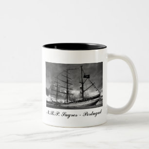 De Café Em Dois Tons Caneca alta portuguesa do navio