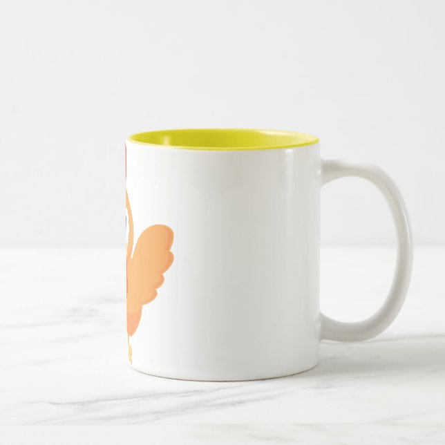 De Café Em Dois Tons Caneca amarela da seta (Direita)