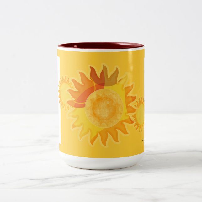 De Café Em Dois Tons Caneca Amarela Grande Sunshine (Centro)