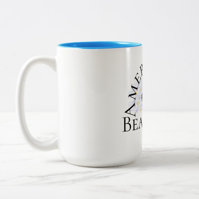 De Café Em Dois Tons Caneca : América A Beleza (Esquerda)