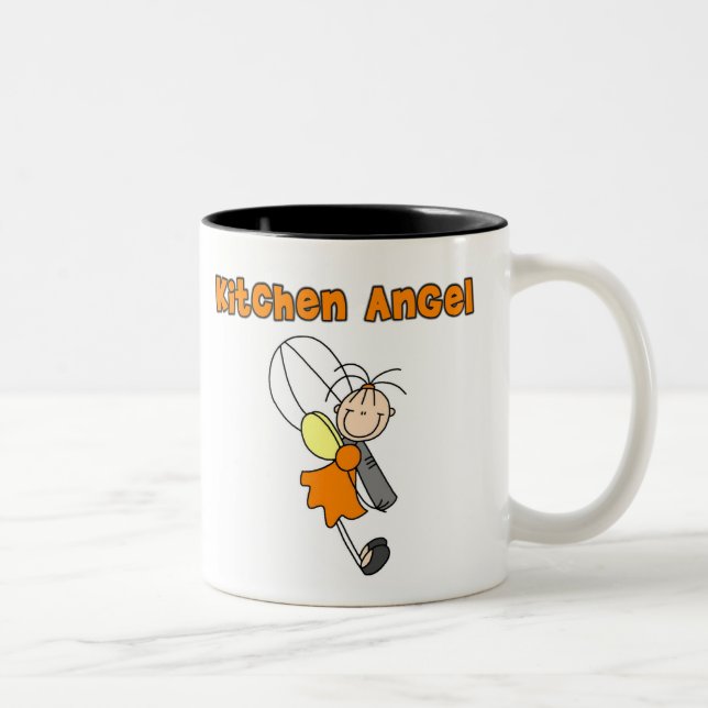De Café Em Dois Tons Caneca Anjo da Cozinha (Direita)