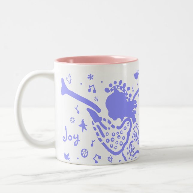 De Café Em Dois Tons Caneca Anjo Roxa (Esquerda)