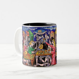 De Café Em Dois Tons Caneca Artística