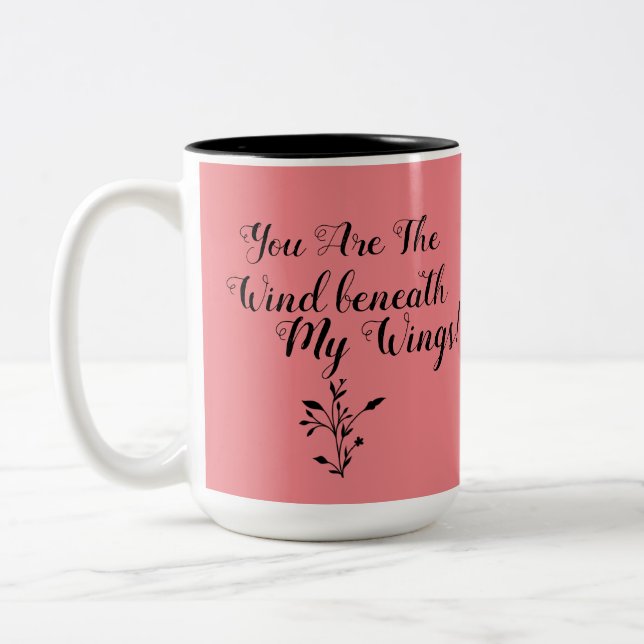 De Café Em Dois Tons Caneca As Asas debaixo do meu Vento (Esquerda)