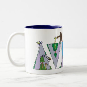 De Café Em Dois Tons Caneca   ASHEVILLE, NC (AVL)