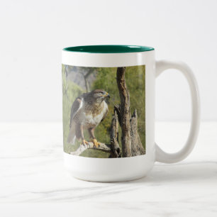 De Café Em Dois Tons Caneca atada vermelho do falcão