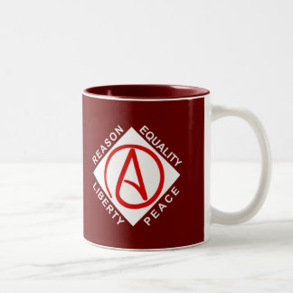 De Café Em Dois Tons Caneca ateu do logotipo