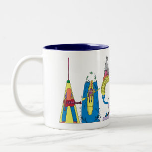 De Café Em Dois Tons Caneca   AUSTIN, TX (AUS)