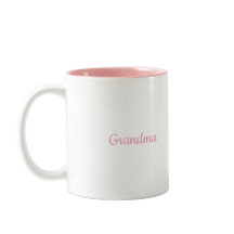 Caneca Avó Tom Duplo Rosa Branco