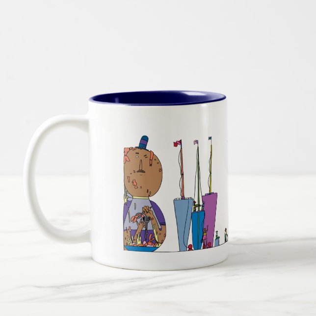 De Café Em Dois Tons Caneca | BALTIMORE, DM (BWI) (Esquerda)