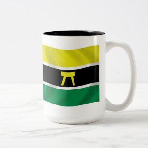 De Café Em Dois Tons Caneca Bandeira do Povo Ashanti