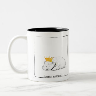De Café Em Dois Tons Caneca Bebê Hipopótamo Pigmeu - Boas Noites, Prínc