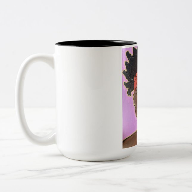 De Café Em Dois Tons Caneca Beleza Melanina (Esquerda)