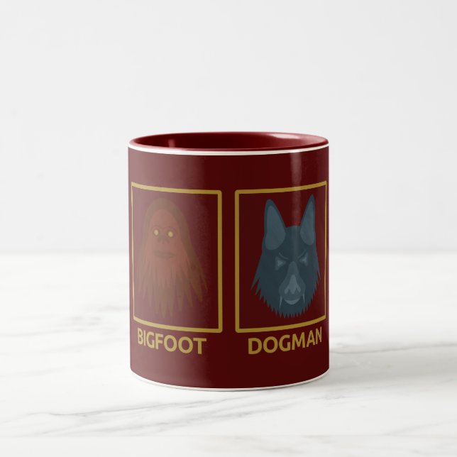 De Café Em Dois Tons Caneca Bigfoot & Dogman (Centro)