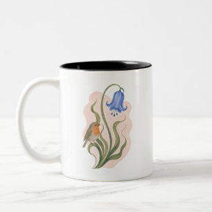 De Café Em Dois Tons Caneca Bluebell e Robin