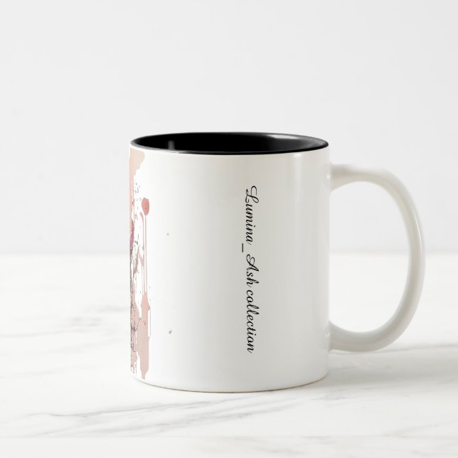 De Café Em Dois Tons Caneca Blush Bloom _ Rosa (Direita)