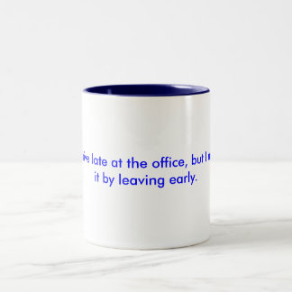 De Café Em Dois Tons Caneca bonito com dizer engraçado do trabalho