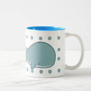 De Café Em Dois Tons Caneca bonito da baleia