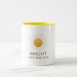 De Café Em Dois Tons Caneca - Brilhante Como O Sol