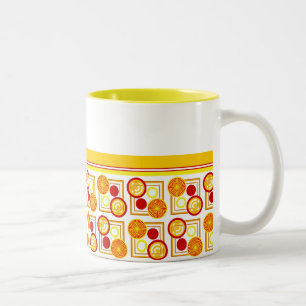 De Café Em Dois Tons Caneca brilhante da cor