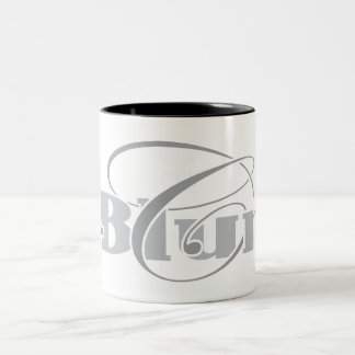 De Café Em Dois Tons Caneca C-Sem corte/preto