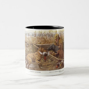 De Café Em Dois Tons Caneca Caçador Irish Water Spaniel