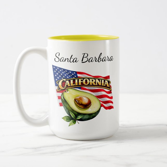 De Café Em Dois Tons Caneca California Two-Tone (Esquerda)