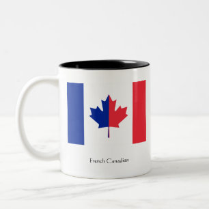 De Café Em Dois Tons Caneca canadense francesa