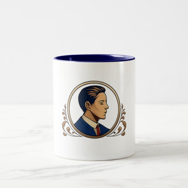De Café Em Dois Tons Caneca - Cara (Centro)