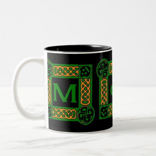 De Café Em Dois Tons Caneca celta da mamã (Esquerda)