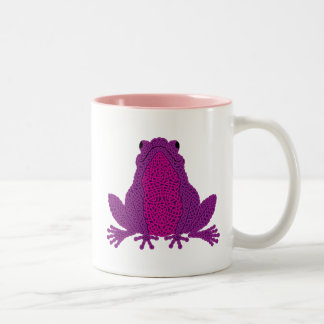 De Café Em Dois Tons Caneca celta do sapo - roxo