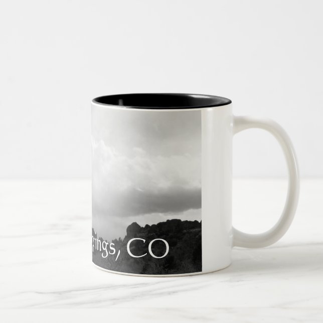 De Café Em Dois Tons Caneca cénico (Direita)