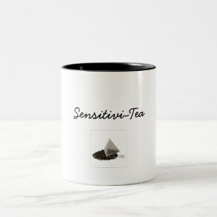 De Café Em Dois Tons Caneca cerâmica do Sensitivi-Chá